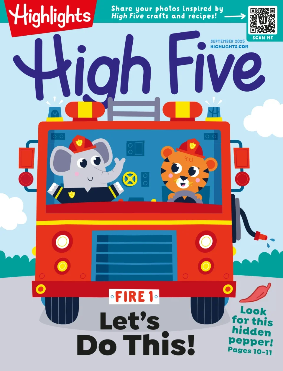 Highlights-High-Five September 01, 2025 Issue Cover