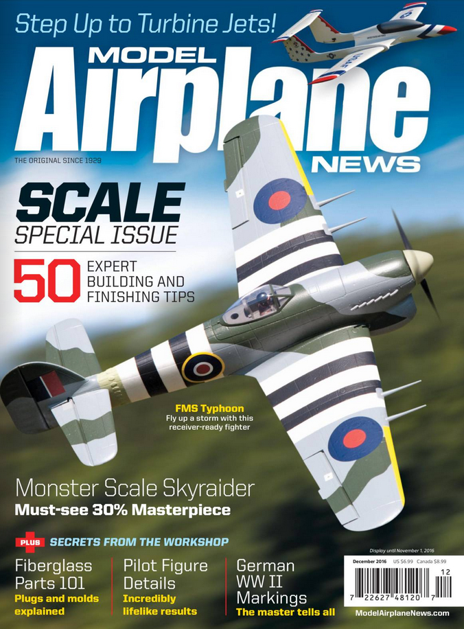 Model-Airplane-News December 01, 2016 Issue Cover