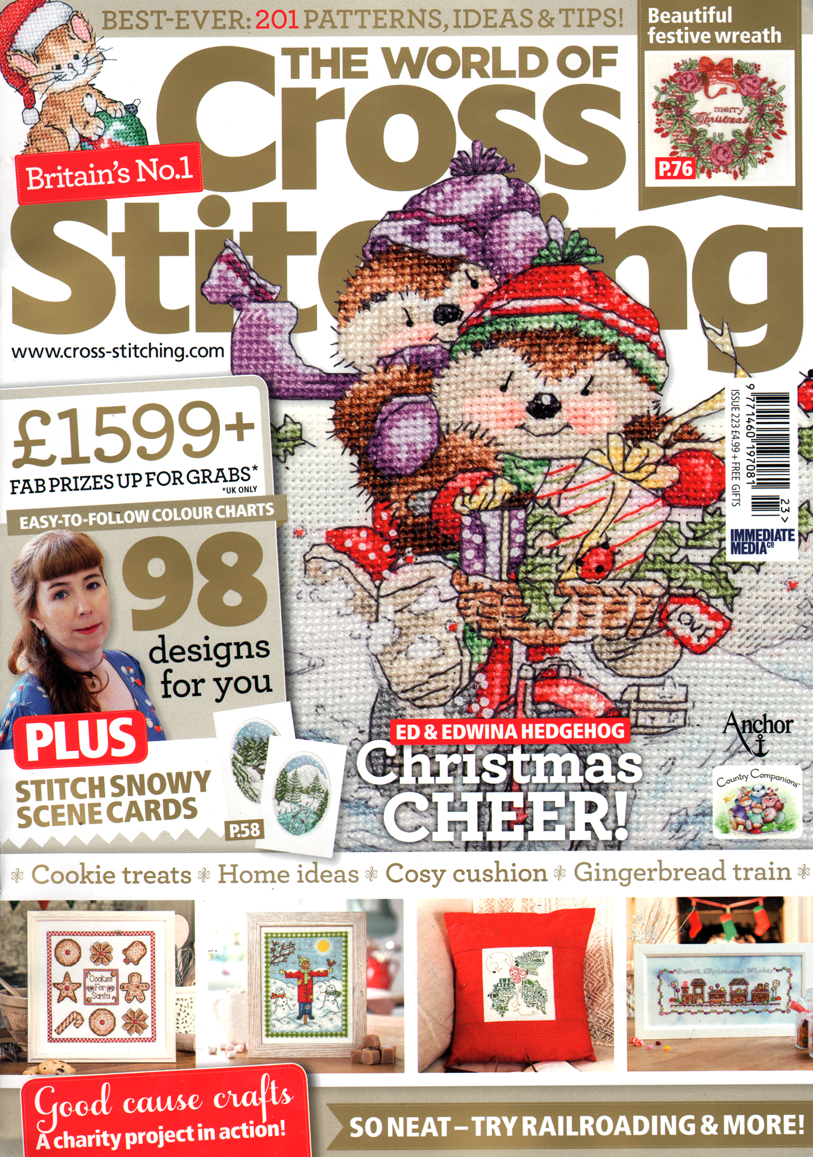 The-World-of-Cross-Stitching December 01, 2014 Issue Cover
