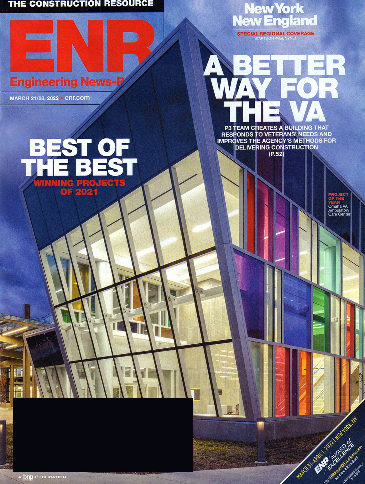 Engineering-News-Record March 21, 2022 Issue Cover