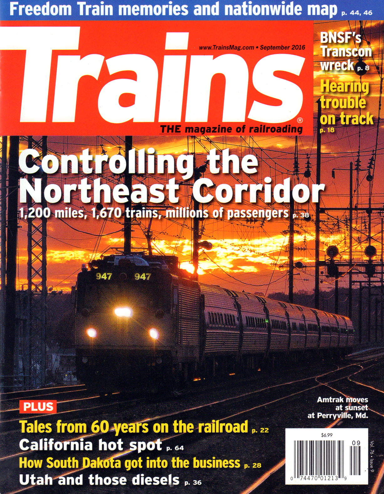 Trains September 01, 2016 Issue Cover