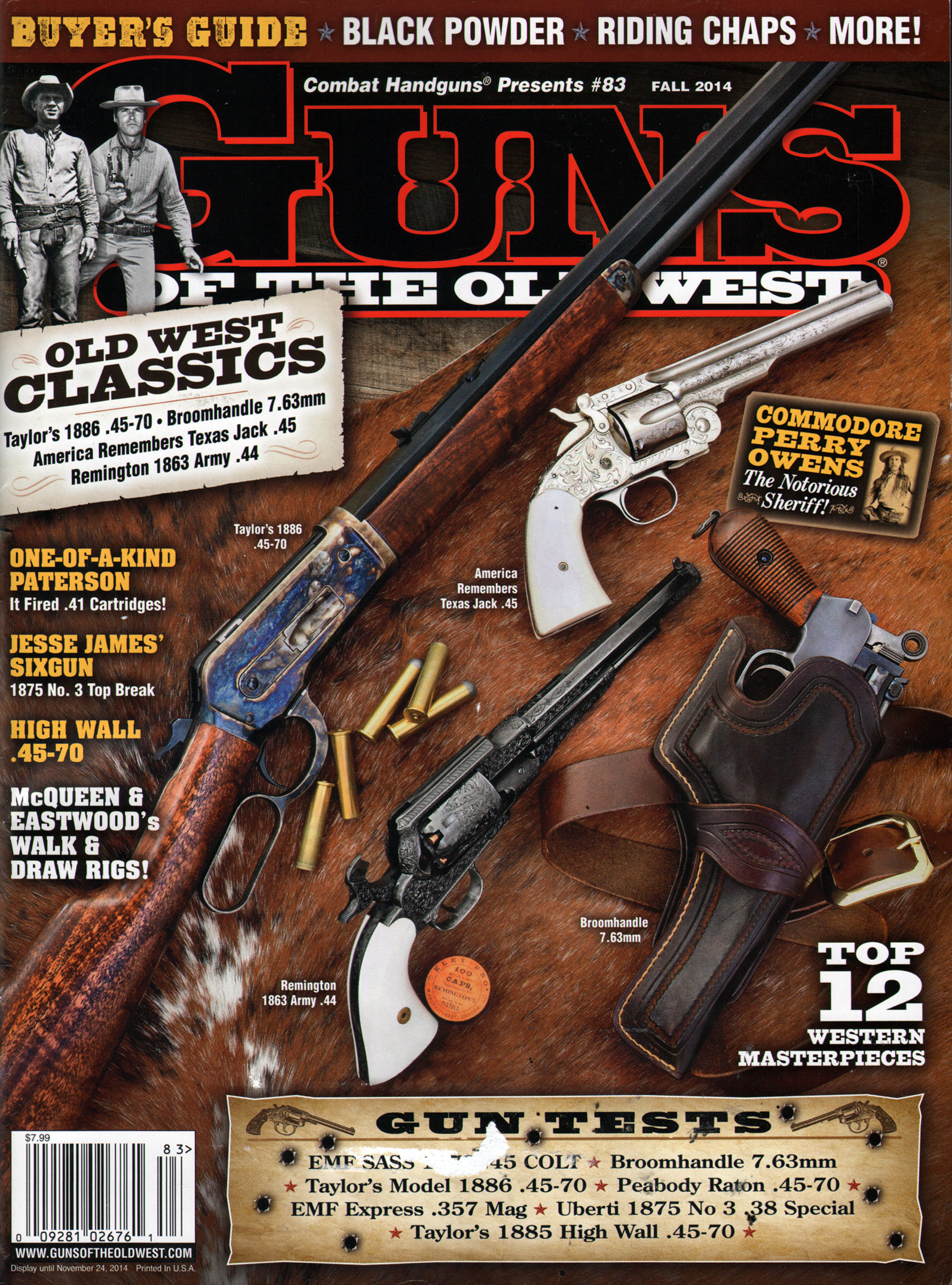 Guns-Of-The-Old-West September 01, 2014 Issue Cover