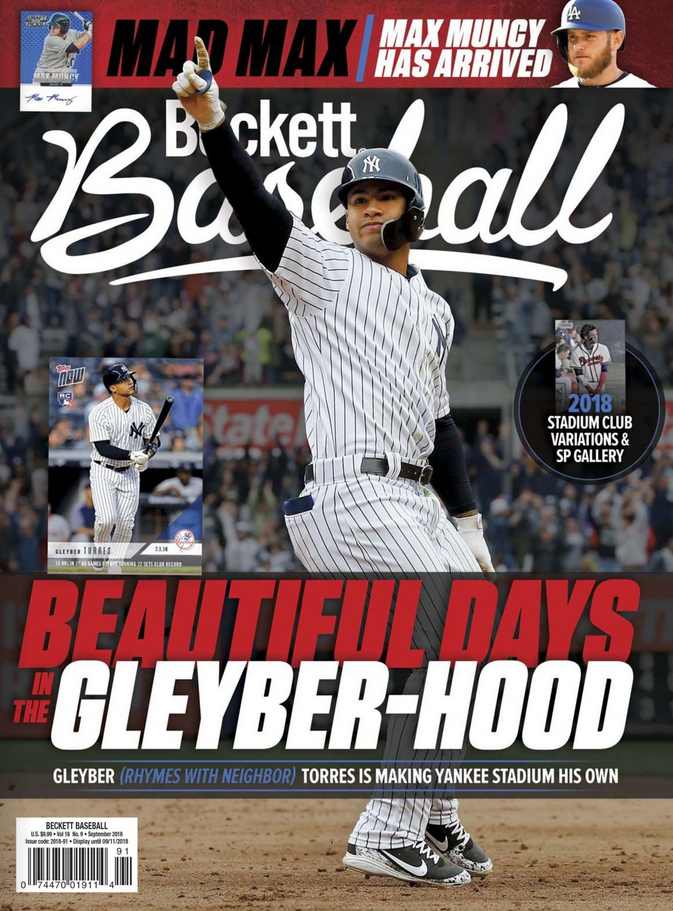 Beckett-Baseball September 01, 2018 Issue Cover