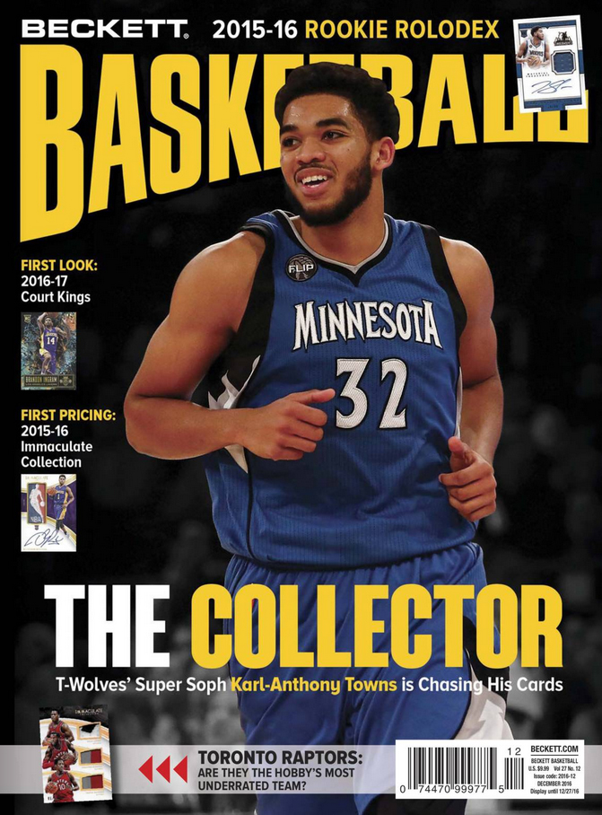 Beckett-Basketball December 01, 2016 Issue Cover
