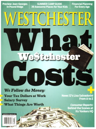 Westchester Magazine March 01, 2014 Issue Cover