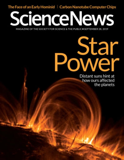 Science News September 28, 2019 Issue Cover