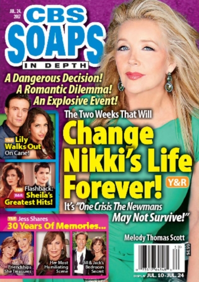 CBS Soaps In Depth July 24, 2017 Issue Cover