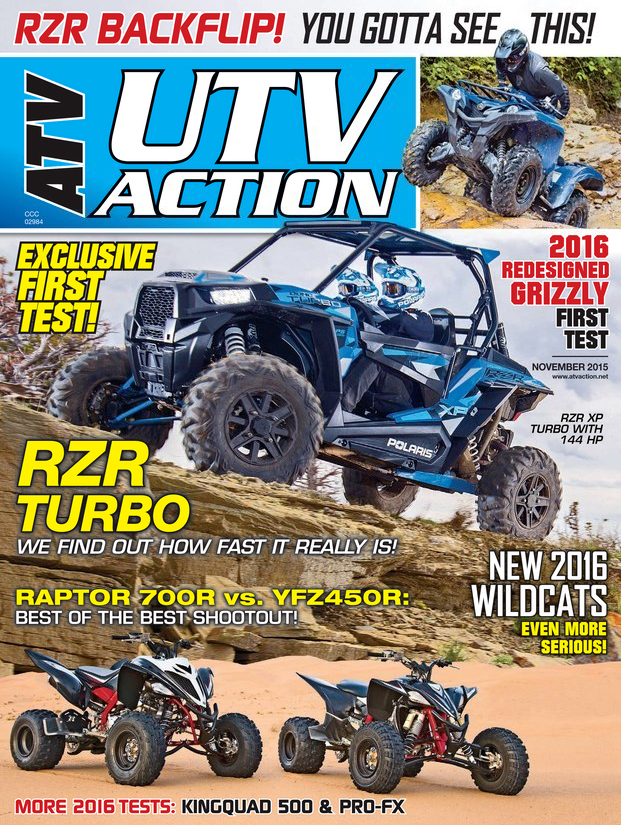 UTV-Action November 01, 2015 Issue Cover