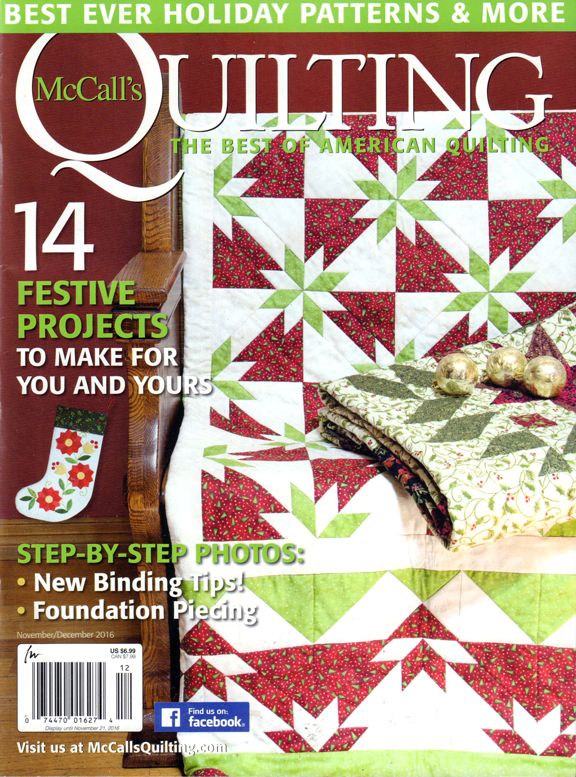 mccalls-quilting November 01, 2016 Issue Cover