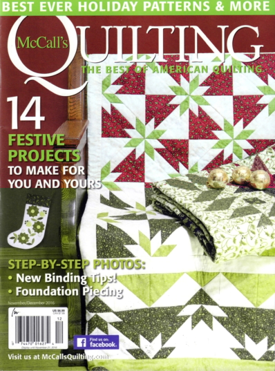 McCall's Quilting November 01, 2016 Issue Cover