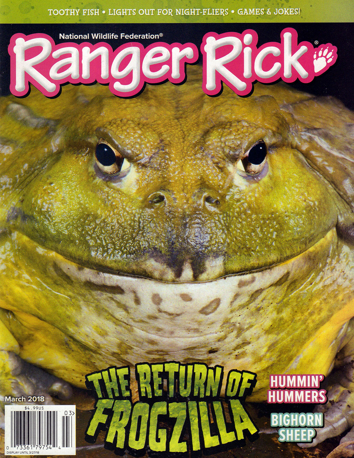 Ranger-Rick March 01, 2018 Issue Cover