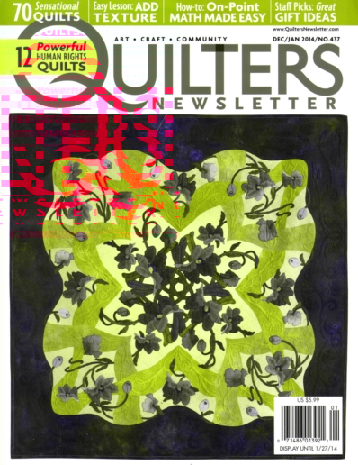 Quilter's Newsletter December 01, 2013 Issue Cover