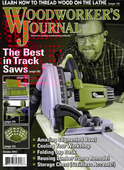 Woodworker's Journal October 01, 2014 Issue Cover