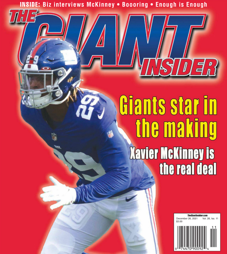 Giants-Insider December 26, 2021 Issue Cover