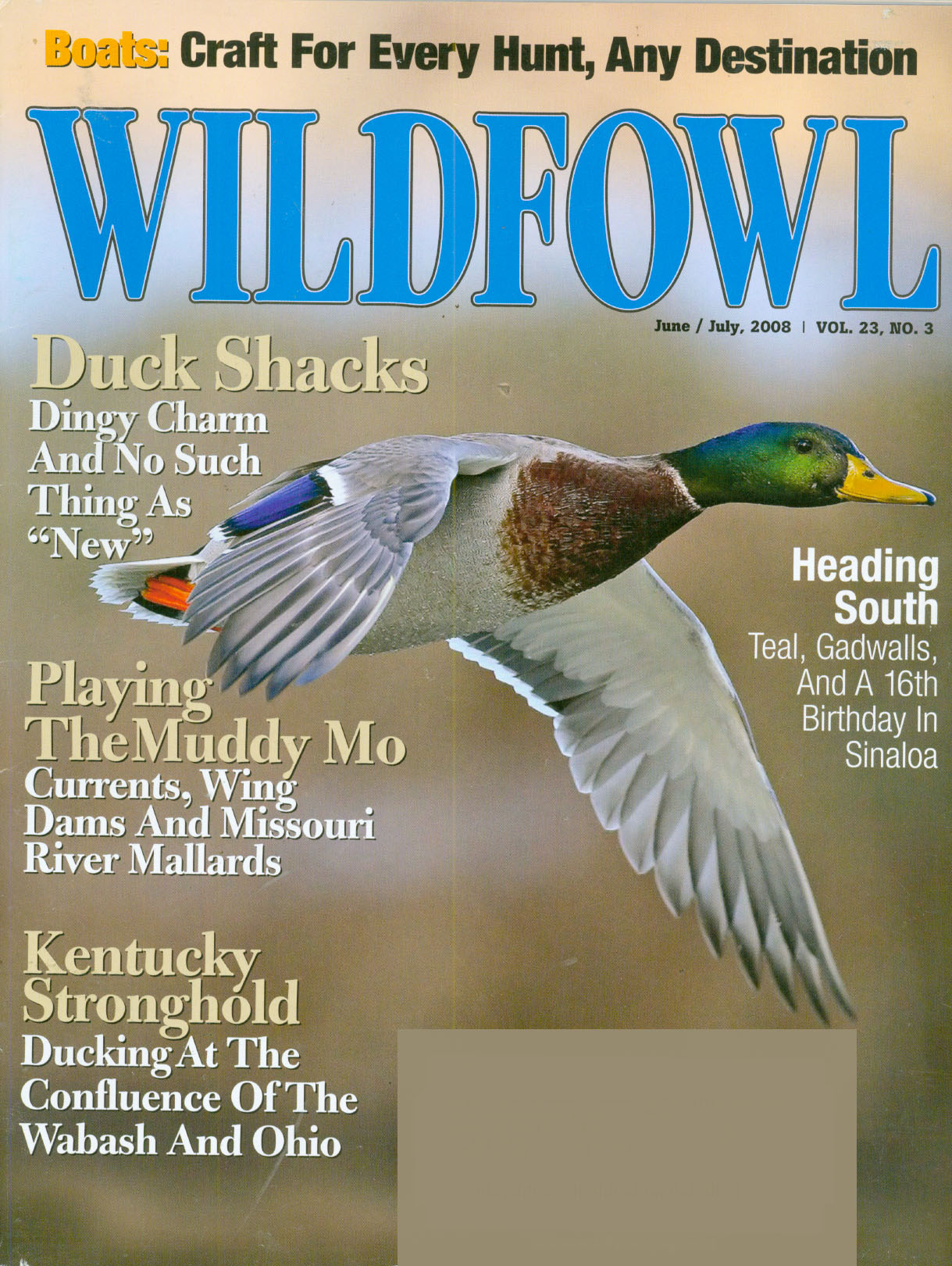 Wildfowl July 01, 2008 Issue Cover