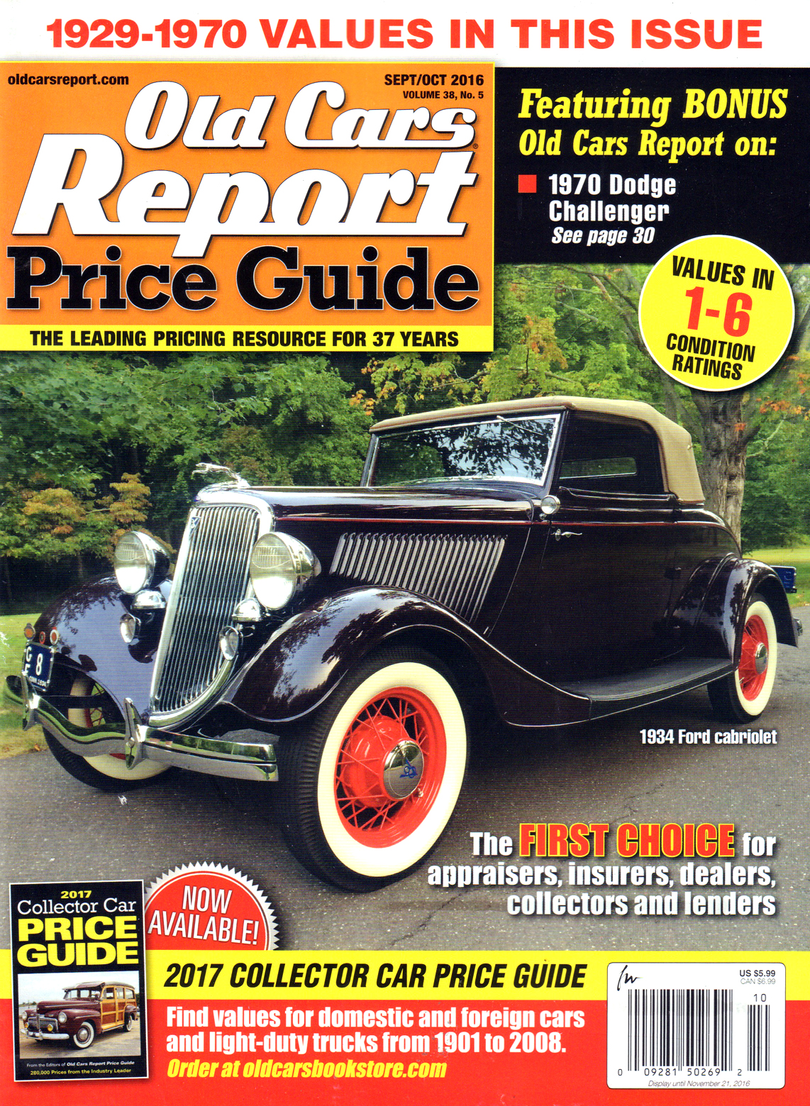 Old-Cars-Report-Price-Guide September 01, 2016 Issue Cover