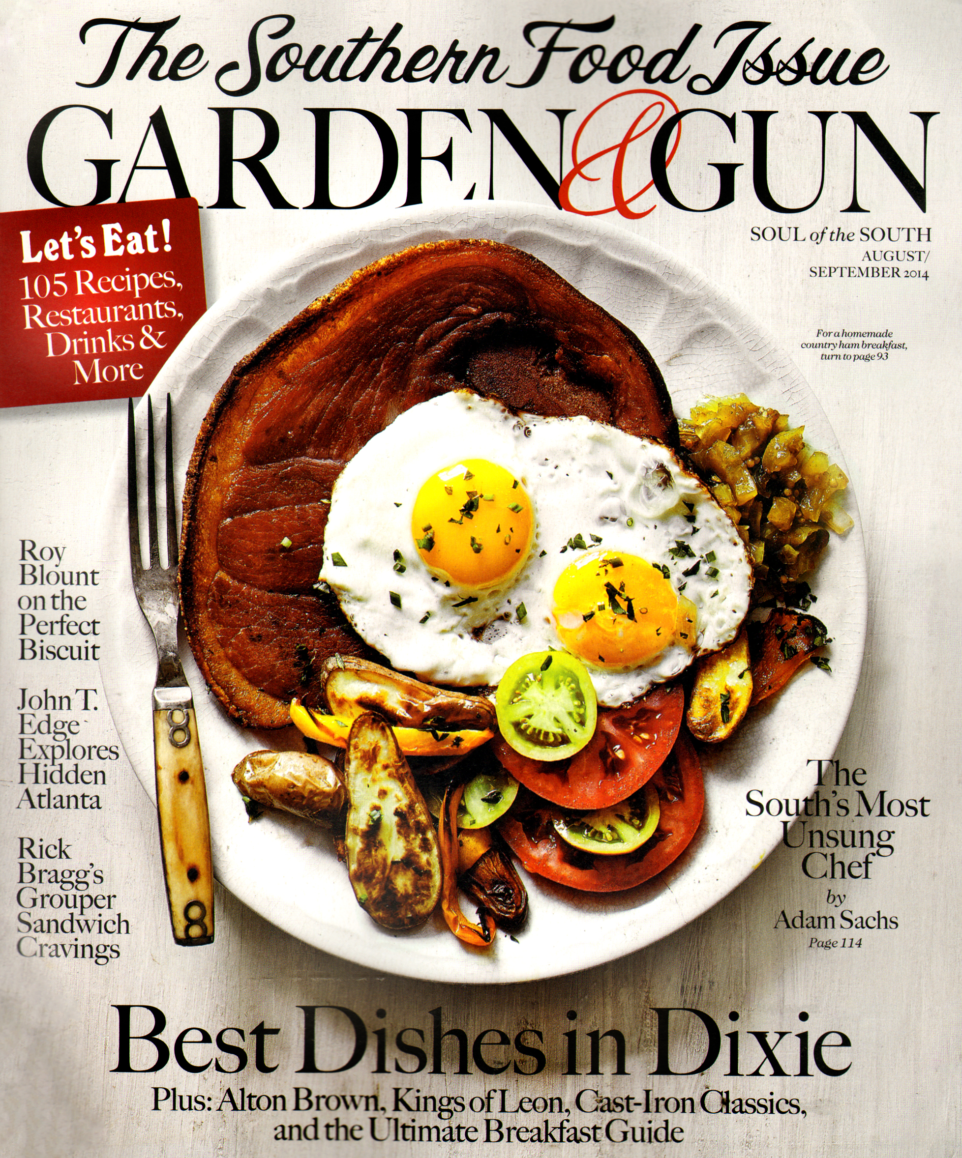 Garden-and-Gun August 01, 2014 Issue Cover