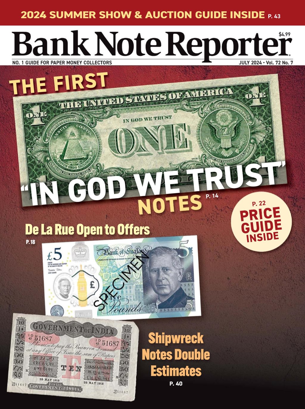 Bank-Note-Reporter July 01, 2024 Issue Cover
