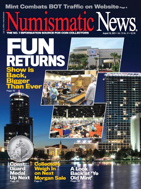 Numismatic-News August 10, 2021 Issue Cover