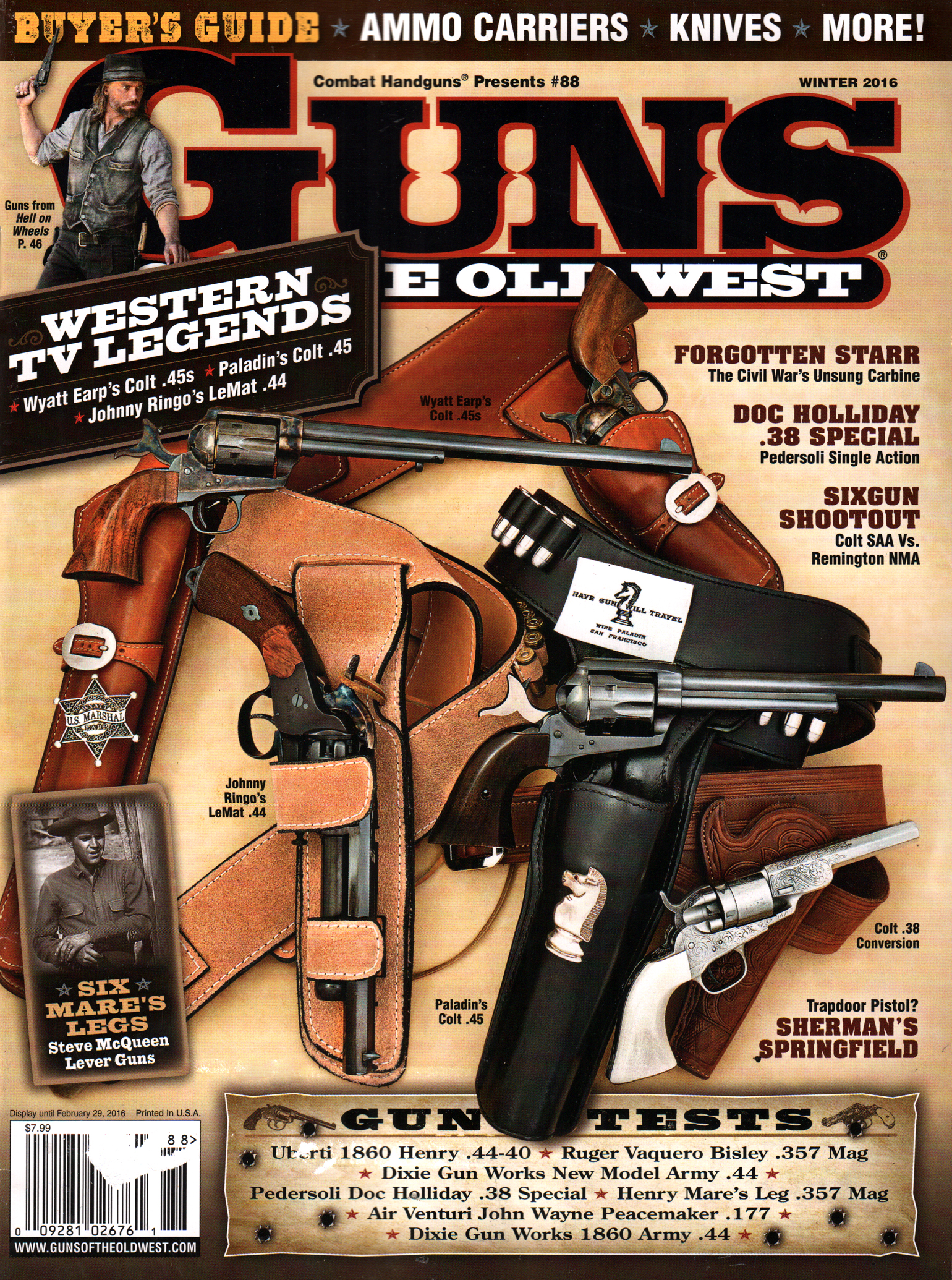 Guns-Of-The-Old-West January 01, 2016 Issue Cover