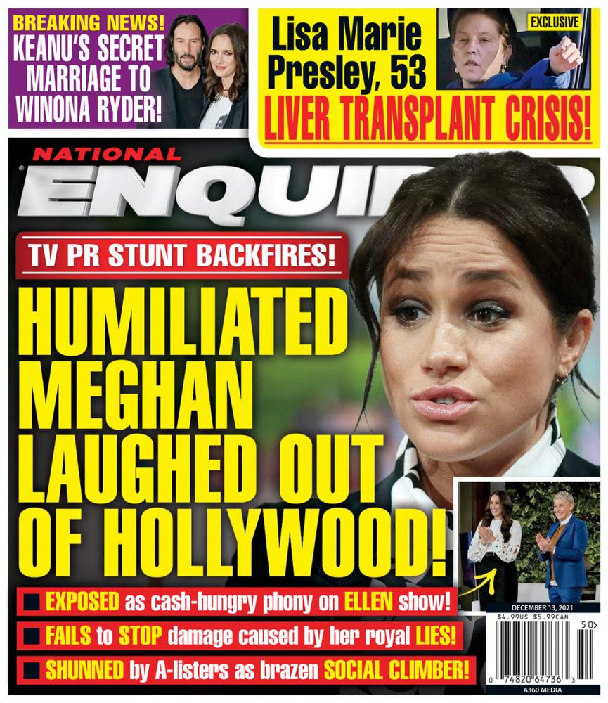 National-Enquirer December 13, 2021 Issue Cover