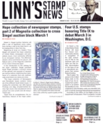 Linns-Stamp-News-Weekly February 28, 2022 Issue Cover