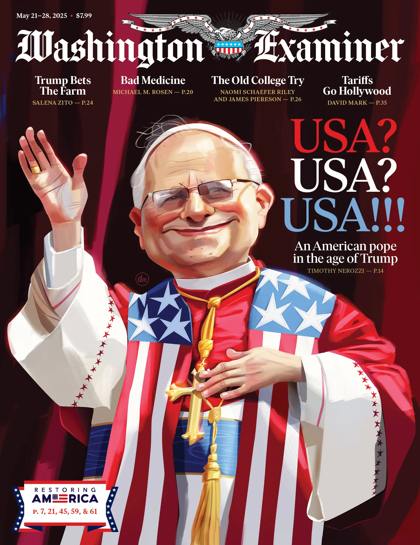 Washington-Examiner May 21, 2025 Issue Cover