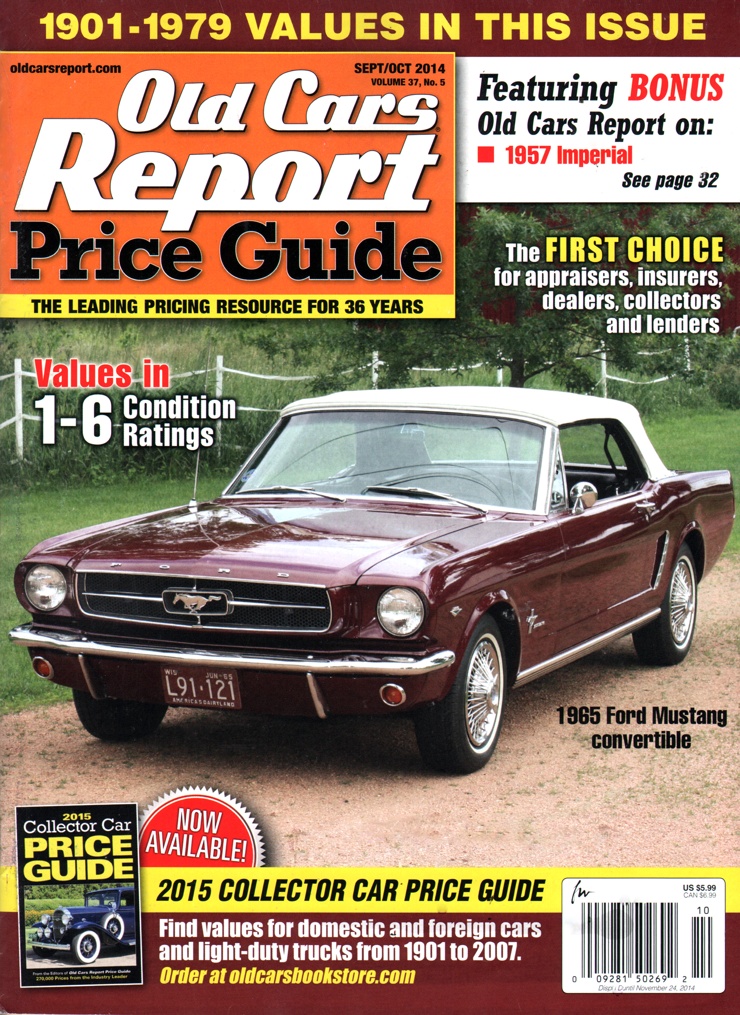 Old-Cars-Report-Price-Guide September 01, 2014 Issue Cover
