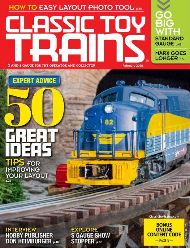 Classic-Toy-Trains February 01, 2020 Issue Cover