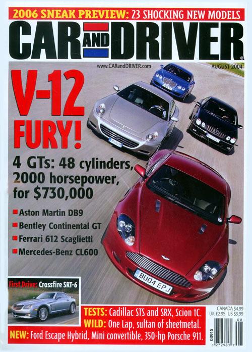 Car-And-Driver July 23, 2004 Issue Cover