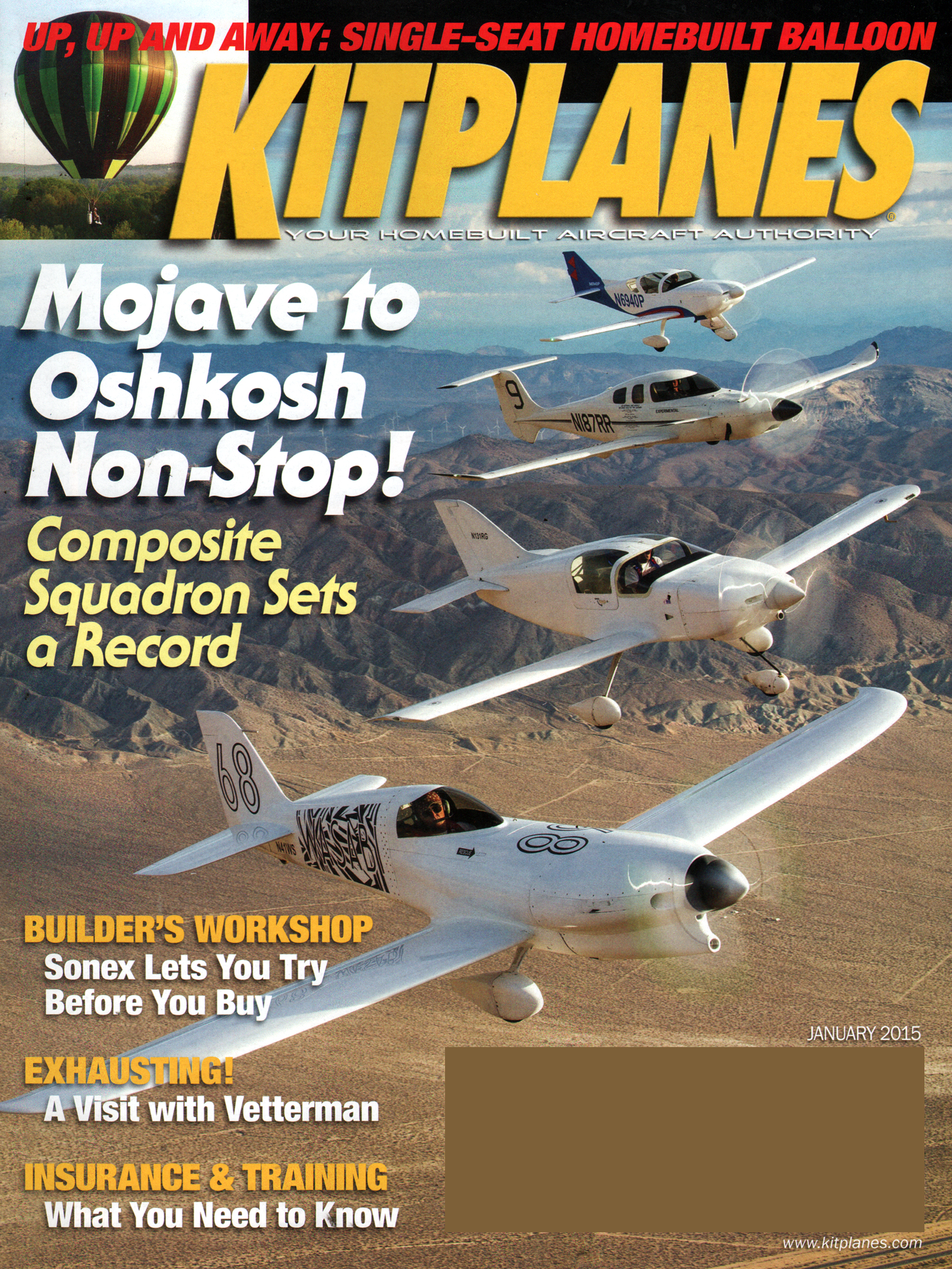 Kit-Planes January 01, 2015 Issue Cover