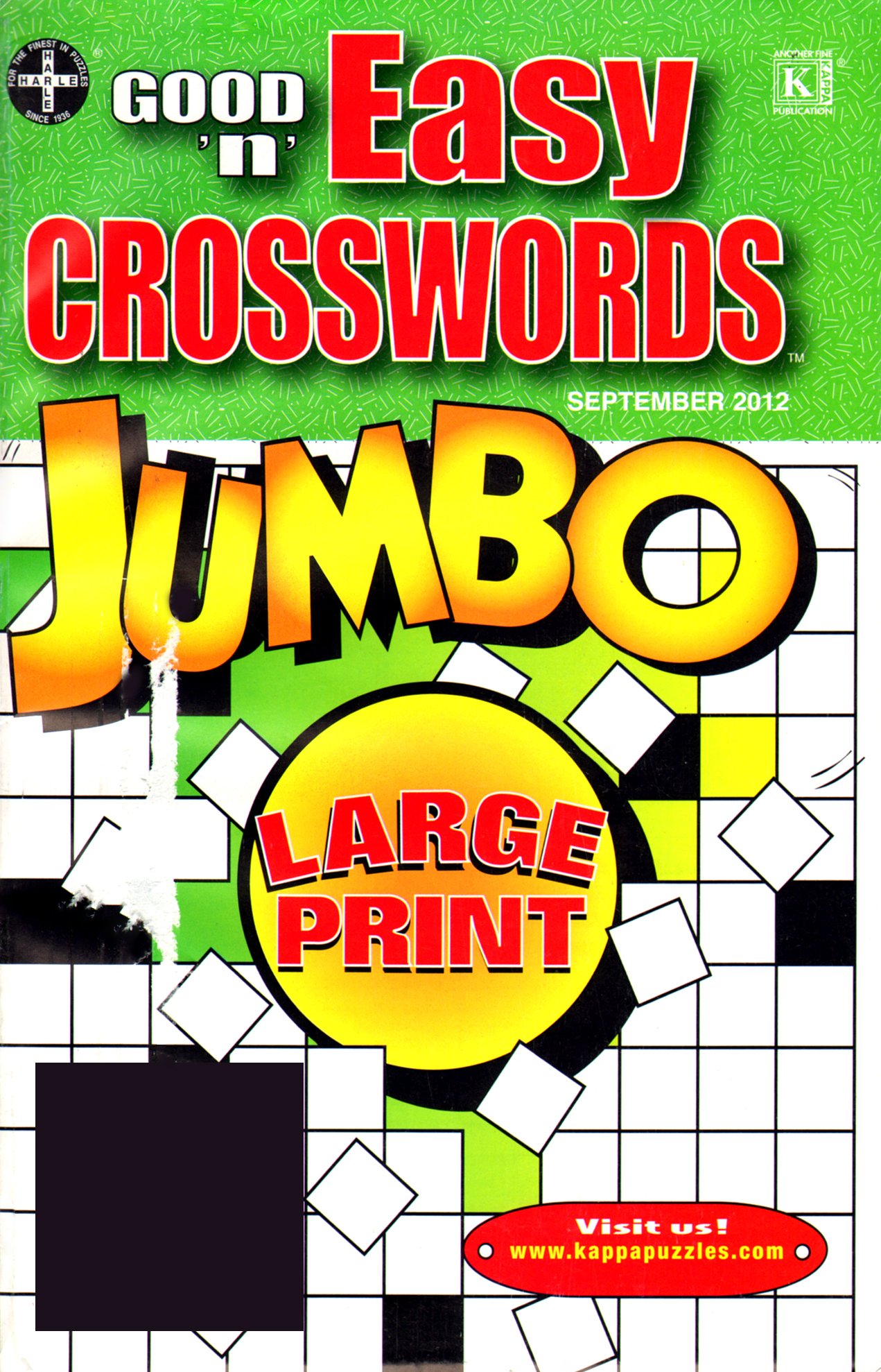 Good-N-Easy-Crosswords-Jumbo September 01, 2012 Issue Cover
