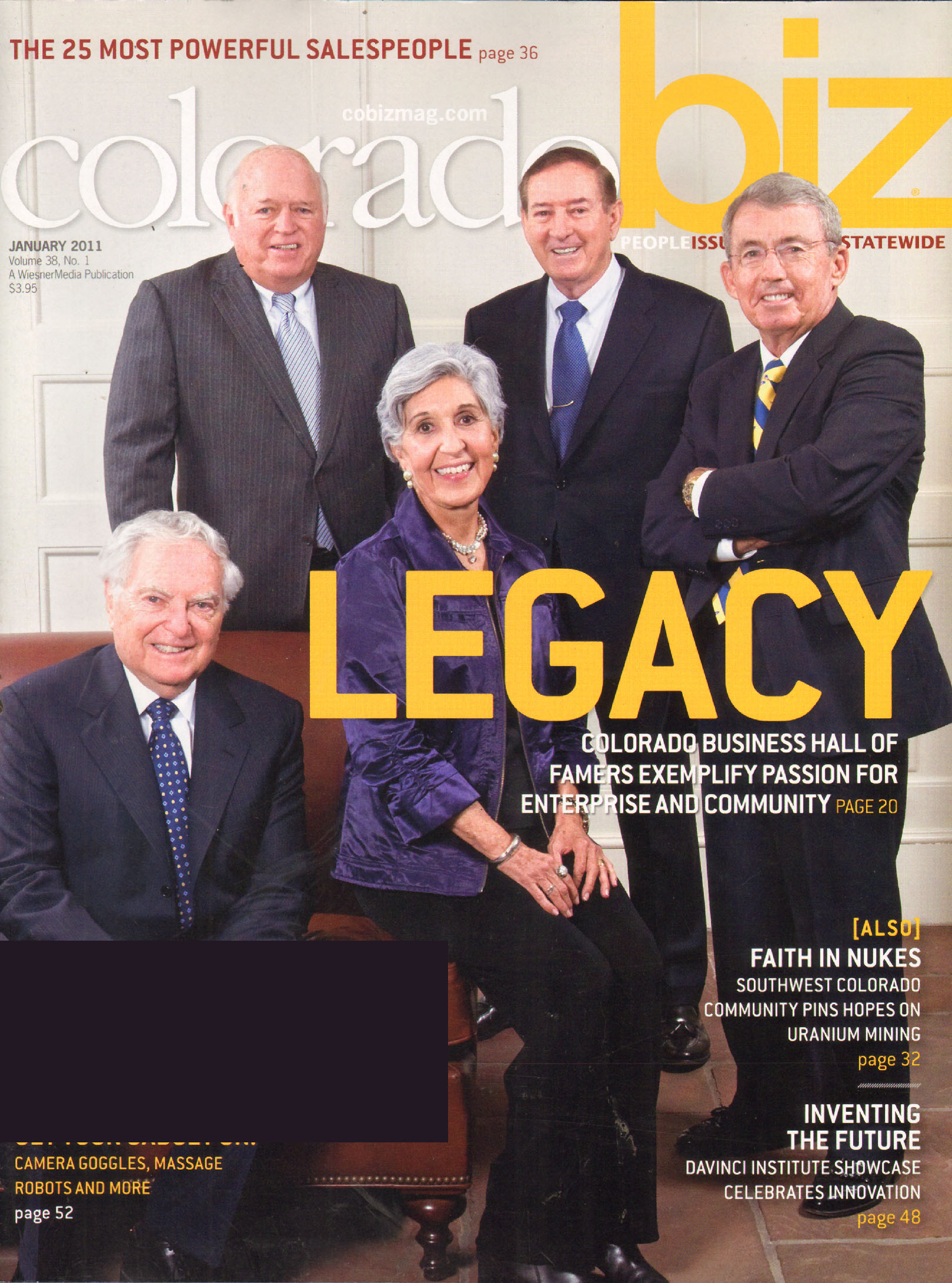 Coloradobiz January 01, 2011 Issue Cover