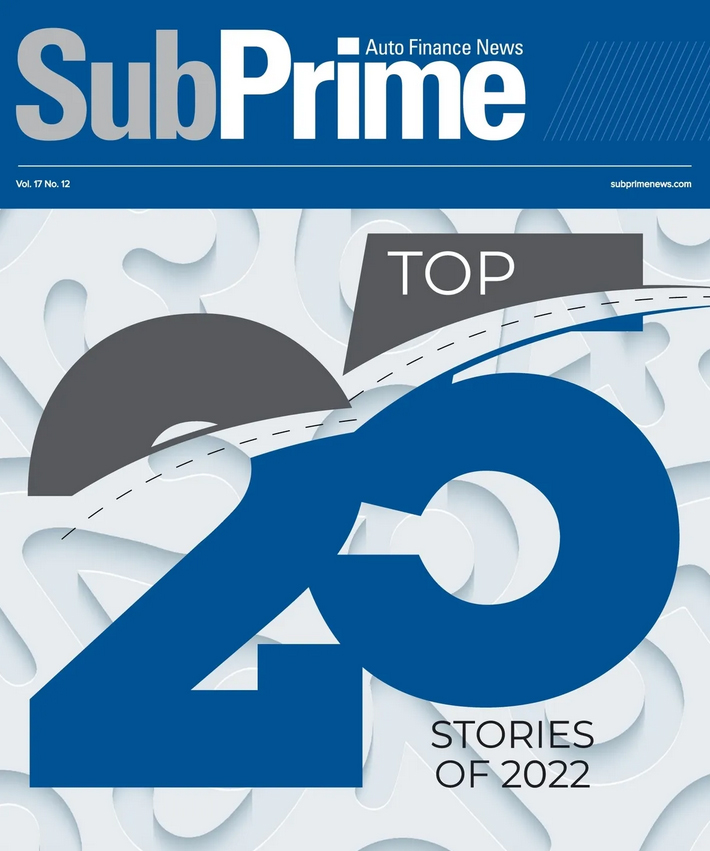 Subprime-Auto-Finance-News December 01, 2022 Issue Cover