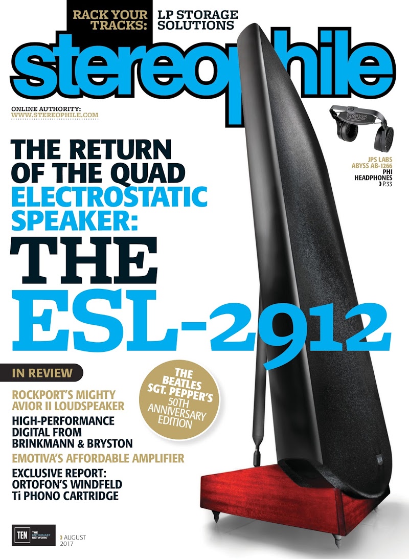 Stereophile August 01, 2017 Issue Cover