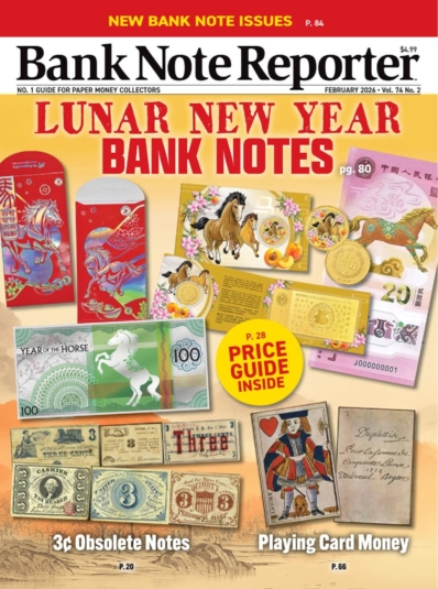 Bank Note Reporter February 01, 2026 Issue Cover