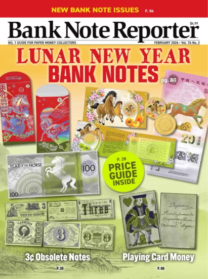 Bank Note Reporter February 01, 2026 Issue Cover