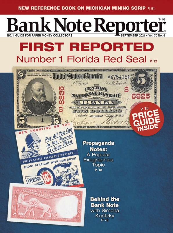 Bank-Note-Reporter September 01, 2021 Issue Cover
