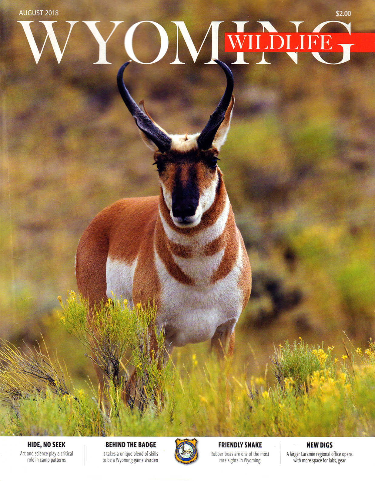 Wyoming-Wildlife August 01, 2018 Issue Cover