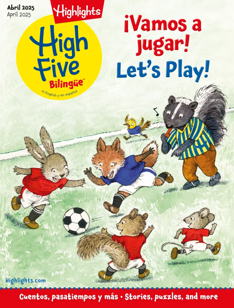 Highlights High Five Bilingue April 01, 2025 Issue Cover
