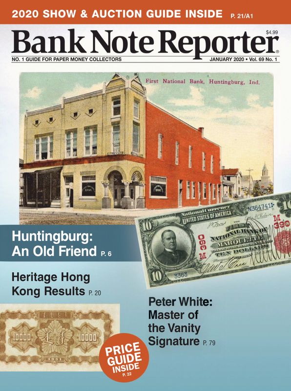 Bank-Note-Reporter January 01, 2020 Issue Cover