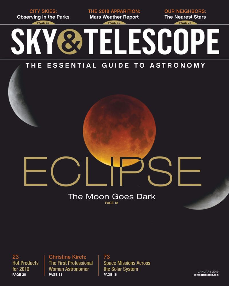 Sky-and-Telescope January 01, 2019 Issue Cover