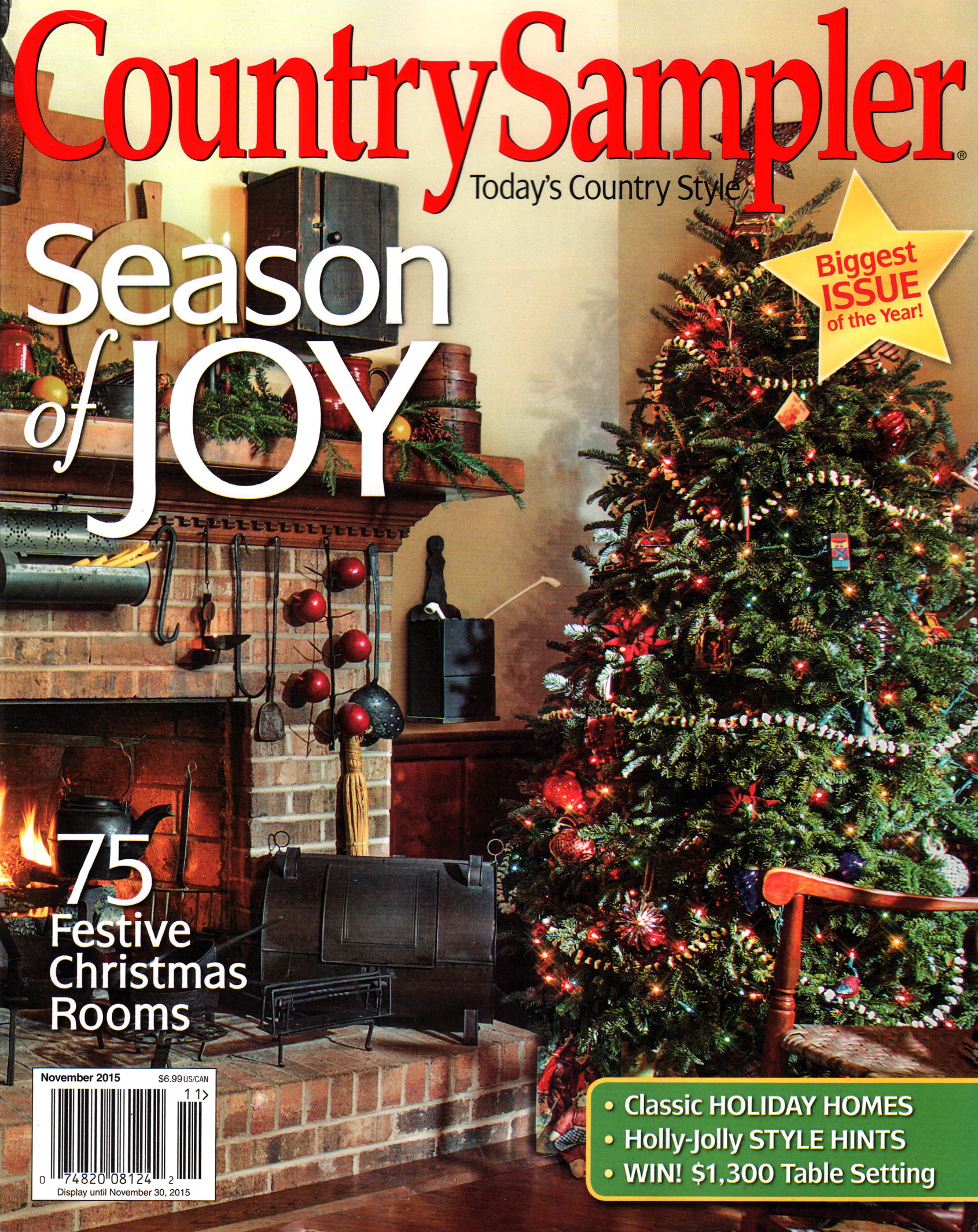 Country-Sampler November 01, 2015 Issue Cover
