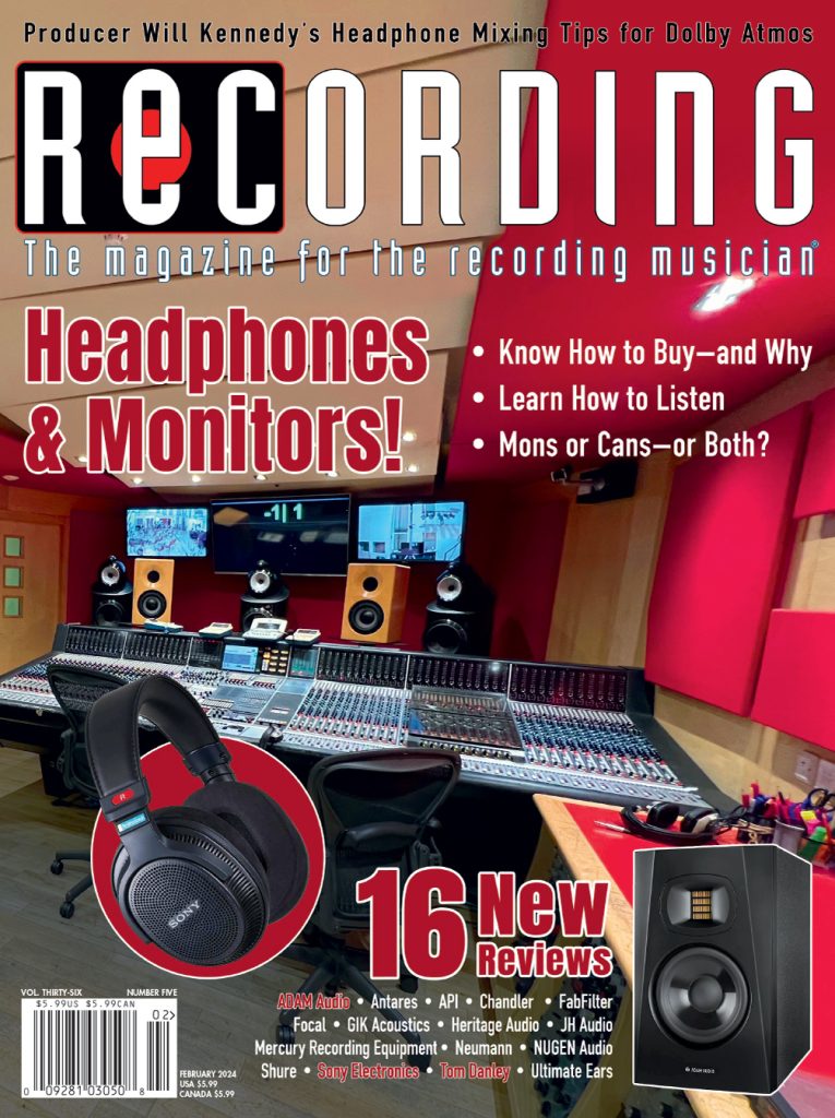 Recording-Magazine February 01, 2024 Issue Cover