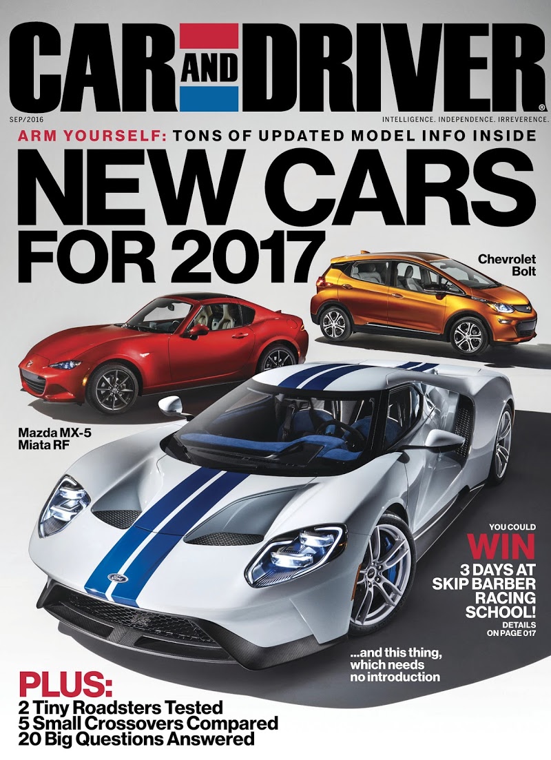 Car-And-Driver September 01, 2016 Issue Cover
