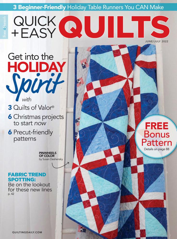 Quick-and-Easy-Quilts June 01, 2022 Issue Cover