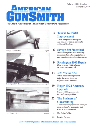 American Gunsmith November 01, 2019 Issue Cover