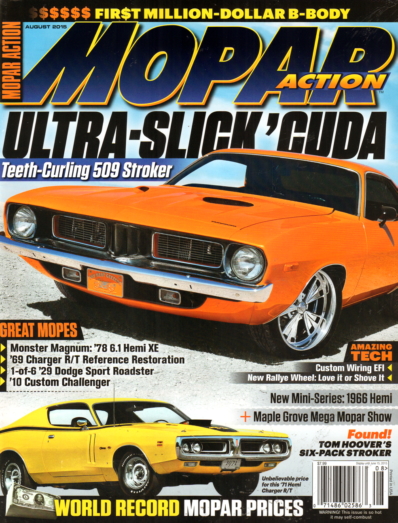 Mopar Action August 01, 2015 Issue Cover