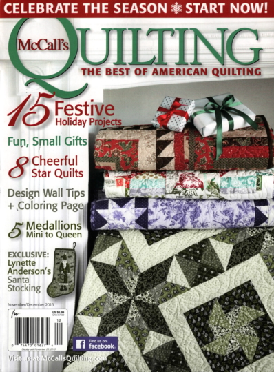 McCall's Quilting November 01, 2015 Issue Cover