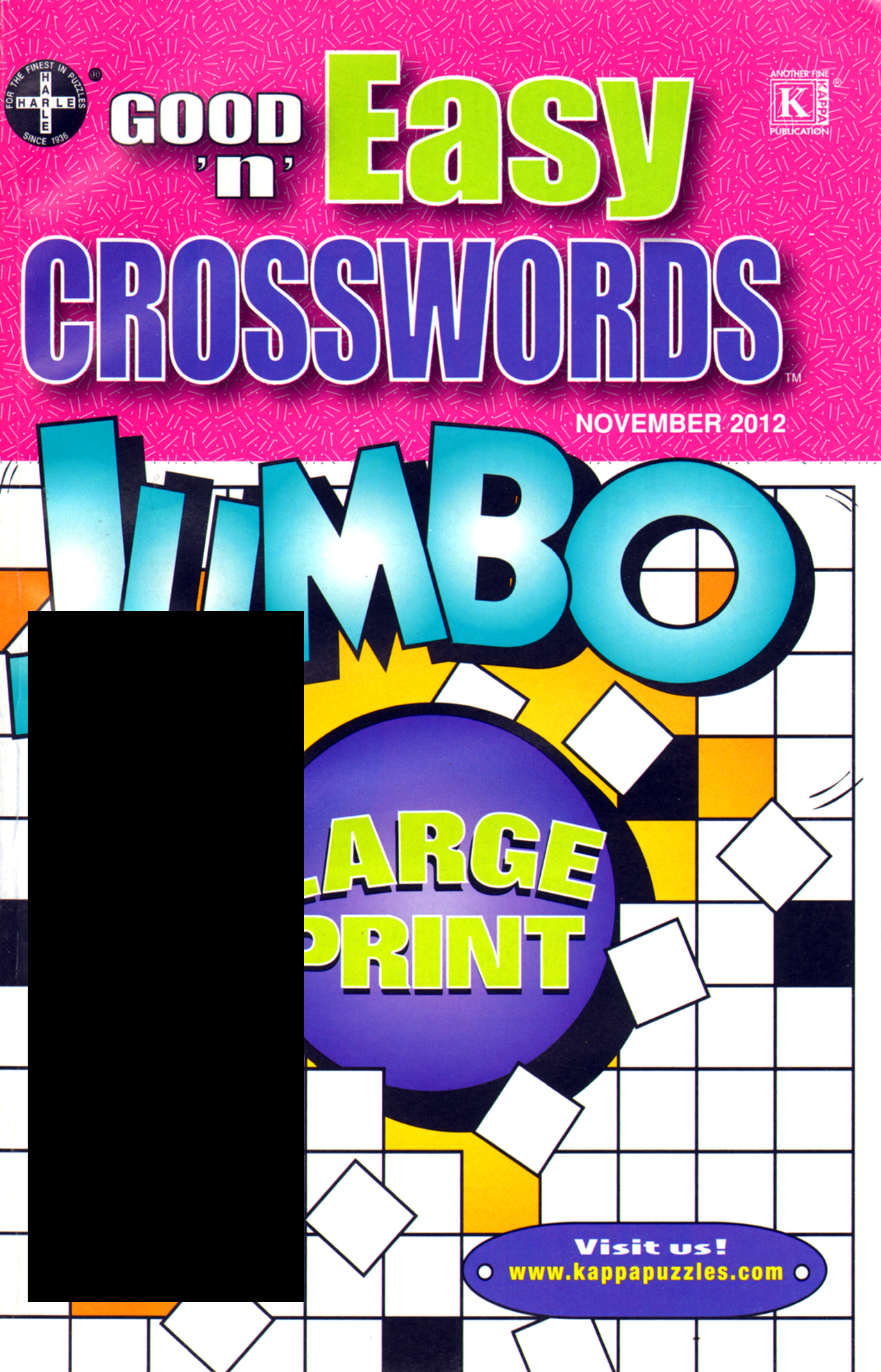 Good-N-Easy-Crosswords-Jumbo November 01, 2012 Issue Cover